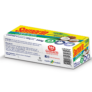 Sabão De Coco 5 Unidades de 100g Cada Semorin
