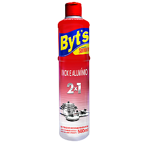 Limpa Inox E Alumínio 2x1 Byts Semorin 500ml