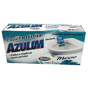 Pastilha Adesiva Azulim Odorizante Marine 3 Pastilhas Start