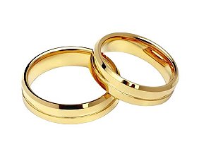 Aliança de Ouro Tradicional Simples