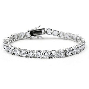 Pulseira Riviera Infinity Prata com Brilhante