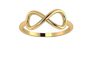 Anel Infinito Ouro 18 k