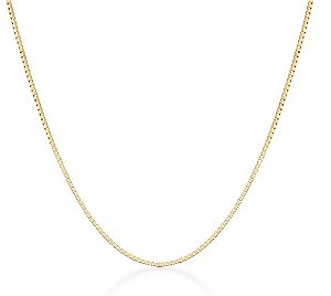Corrente Malha Veneziana Em Ouro Amarelo 18k - 45 Cm