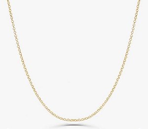 Corrente Malha Elo Portugueses Em Ouro Amarelo 18k - 50 Cm