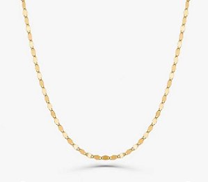 Corrente Malha Piastrine Em Ouro Amarelo - 40 Cm