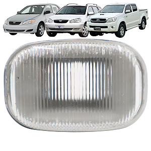 Pisca Lanterna Lateral Seta Paralama  Corolla Fielder Hilux SW4 Sem Soquete Cristal