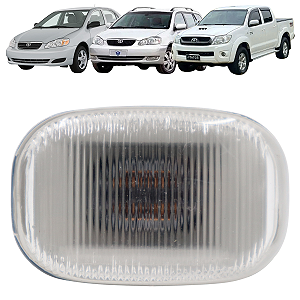 Pisca Lanterna Lateral Seta Paralama Corolla Fielder Hilux SW4 Cristal Com Soquete