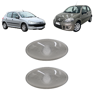 Par Lanterna Lateral Paralama Pisca Seta Citroen C3 Peugeot 206 Sem Soquete