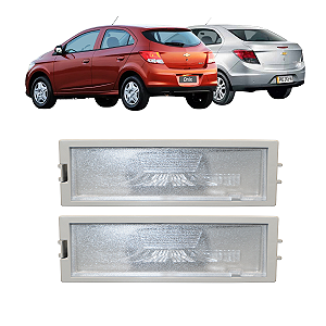 Par Lanterna de Placa Onix Prisma Sem Soquete