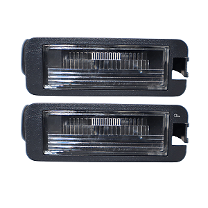 Par De Lanterna Luz De Placa Gol G6 Fox Saveiro G5 G6 G7 Com Soquete