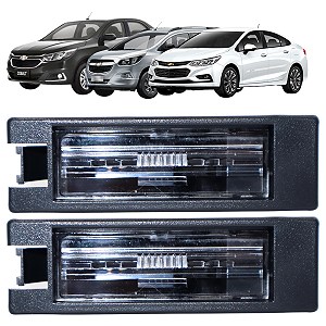 Par De Lanterna Luz De Placa Meriva Cobalt Spin Agile Montana Cruze Com Soquete