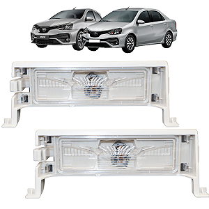 Par Lanterna Luz De Placa Etios Sedan Toyota Etios 2012 A 2019 Com Soquete