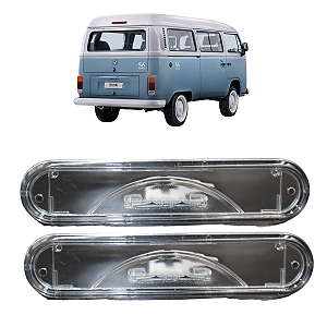 Par De Lanterna Luz De Placa Kombi 1998 1999 2000 2001 A 2012 2013 2014