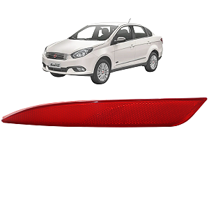 Refletor Olho Gato Parachoque Traseiro Esquerdo Grand Siena