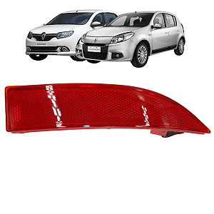 Refletor Olho Gato Parachoque Traseiro Direito Sandero Logan