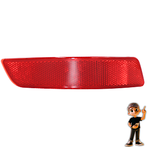 Refletor Olho De Gato do parachoque Traseiro Direito VW Fox 2015 em diante