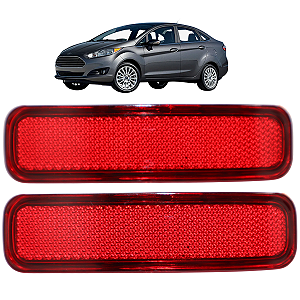 Par Refletor Olho Gato Parachoque Traseiro Sedan 2010 A 2014