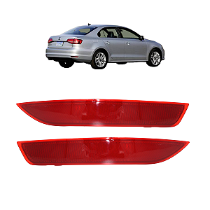 Par Refletor Olho Gato Parachoque Traseiro Jetta 2011 2012 2013 2014 2015