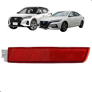 Refletor Olho Gato Parachoque Traseiro Nissan Kicks Sentra Murano Esquerdo