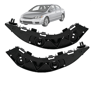 Par Guia Parachoque New Civic 2007 2008 2009 2010 2011 Dianteiro