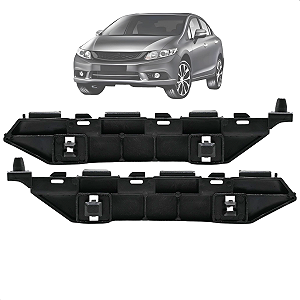 Par Suporte Guia Para-choque Dianteiro Civic 2012 2013 2014 2015 2016