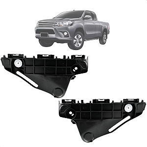 Par Guia Parachoque Dianteiro Hilux 2016 2017 2018 2019 2020 2021 2022