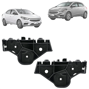 Par Guia Suporte Parachoque Dianteiro Onix Prisma 2013 A 2016 Joy 2017 A 2019