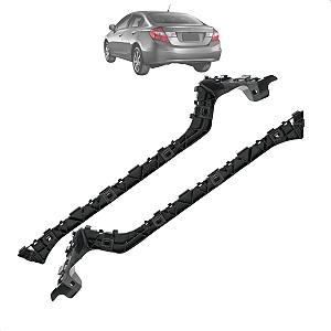 Par Guia Parachoque Traseiro Civic 2012 2013 2014 2015 2016