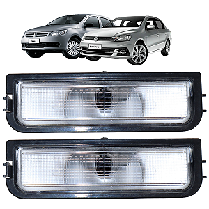 Par Lanterna Luz De Placa Vw Gol G5 Voyage 2009 10 11 12 13 14 2015 Com Soquete