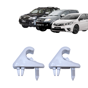 2 Suportes para Quebra Sol Corolla 2014 Até 2017 Hilux SW4 2005 2006