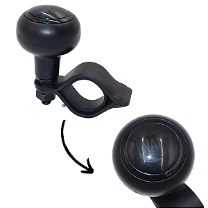 Manopla de Volante Pomo Giratório PCD Manobras Balizas de Carros Caminhões Empilhadeiras 3,5 cm