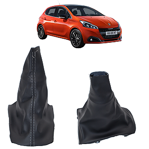 Coifa Alavanca De Câmbio Peugeot 208 2014 15 16 17 18 19 2020 Preta