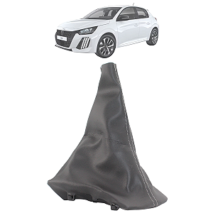 Coifa Alavanca De Câmbio Peugeot 208 2014 15 16 17 18 19 2020 Preta