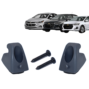 2 Suporte Quebra Sol Onix Cruze Premier Onix Plus Grafite