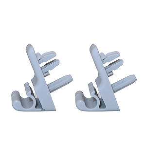 Par Grampo Suporte Presilha Quebra Sol Fiat Fiorino Mobi Palio Strada Uno Com Parafuso