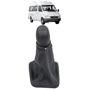 Bola Câmbio Manopla Coifa Sprinter 5M 2003 04 05 06 07 08 09 10 2011