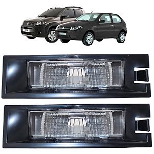 Kit 2 Lanterna Luz de Placa Uno 2011 em diante Palio 2008 A 2012 Sem Soquete