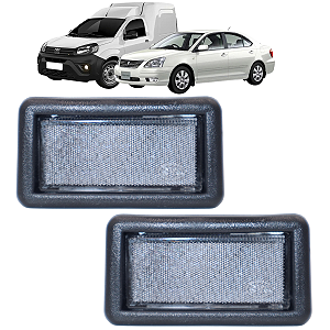 Par Lanterna Luz de Placa Fiorino 1985 A 2013 Prêmio 1985 A 2004 Com Soquete