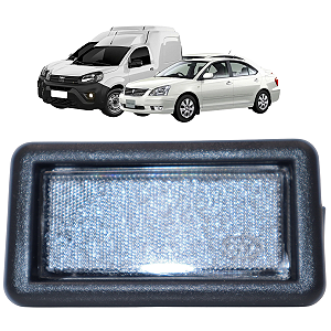 Lanterna Luz De Placa Fiorino 1985/2013 Prêmio 1985/2004 Com Chicote