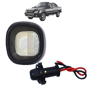 Lanterna Luz De Placa S10 2001 02 03 04 05 06 07 08 09 10 2011 Lado Esquerdo Com Soquete