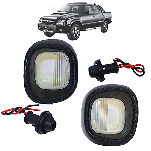 Par De Lanterna Luz De Placa S10 2001 02 03 04 05 06 07 08 09 10 2011 Com Soquete