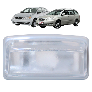 Lanterna Luz Placa Toyota Fielder Corolla 2003 2004 2005 2006 2007 2008 Lado Esquerdo