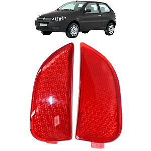 Par Refletor Olho Gato Parachoque Traseiro Novo Palio 2012/...