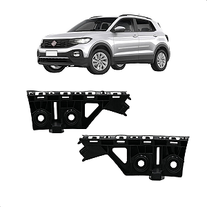 Par Suporte Guia Parachoque Traseiro T-Cross 2019 2020 2021 2022