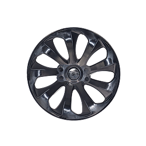 Jogo Calotas Esportiva Velox Silver Black Aro 13 Palio Uno Siena Fiorino Prata com Preto