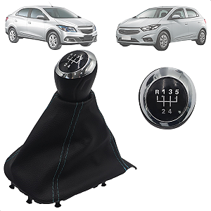 Coifa Manopla Câmbio Onix Prisma 2013 2014 2015 2016 2017 2018 2019