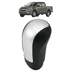 Bola Manopla De Câmbio S10 2012 A 2018 6 Marchas Prata