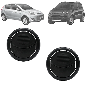 Difusor Kit 2 Saida Ar Lateral Grade Tela Uno 2017 2018 2019