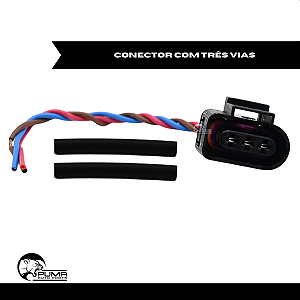 Chicote Plug 3 Vias Sensor Rotação Gol G2 G3 G4 Fox Golf