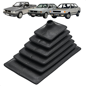 Coifa de Câmbio Sanfonada Gol Voyage Santana G1 Quadrado 88 89 90 91 92 93 94 Preto Emborrachado